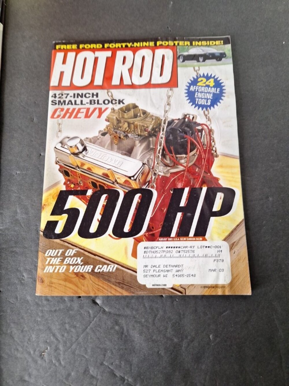 HOT ROD MAGAZINE FULL YEAR 2001.....COMPLETE TWELVE ISSUES JAN to DEC - Picture 6 of 13